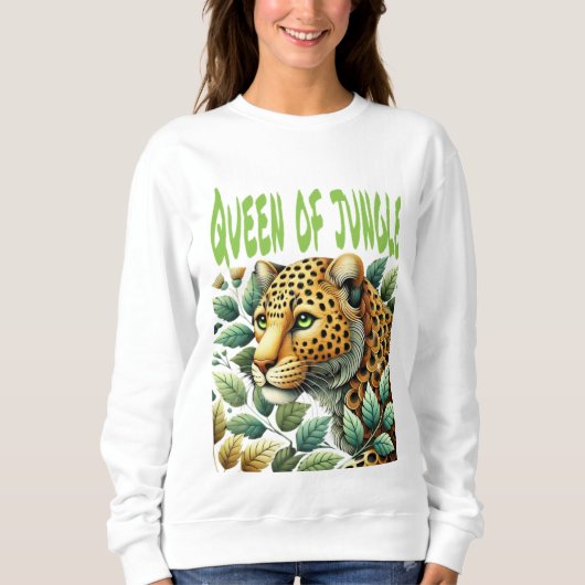 Queen of oerwoud sweatshirt voor dames (Voorkant)