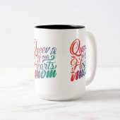 Queen of Our Hearts Maman Mug à deux tons (Devant droit)