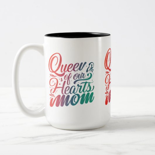 Queen of Our Hearts Maman Mug à deux tons (Gauche)