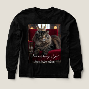 Queen of Sass : Bossy Cat Long Sleeve Tee
