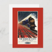 Queen of Scots Pullman Train Briefkaart (Voorkant / Achterkant)