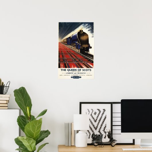 Queen of Scots Pullman Train Poster (Thuiskantoor)