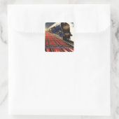 Queen of Scots Pullman Train Vierkante Sticker (Tas)