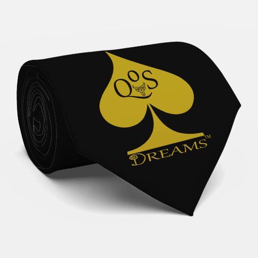 Queen of Spades Cravate Gold sur Black QoS Dreams (Roulé)