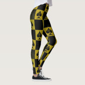 Queen of Spades Leggings Gold Checkers Style QoS (Droite)