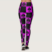 Queen of Spades Leggings Hot Pink Checkers QoS (Dos)