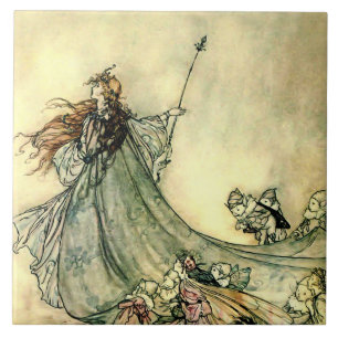 "Queen of the Fairies" van Arthur Rackham Tegeltje