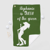 Queen Of the Green Golf Golf pour sa serviette de  (En situation)