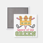 Queen of the Green Golf Magnet (Recto/Verso)