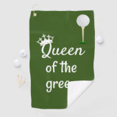 Queen Of The Green Golf voor haar Golfhanddoek (Insitu)