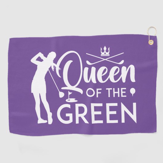 Queen Of The Green Golfhanddoek (Horizontaal)