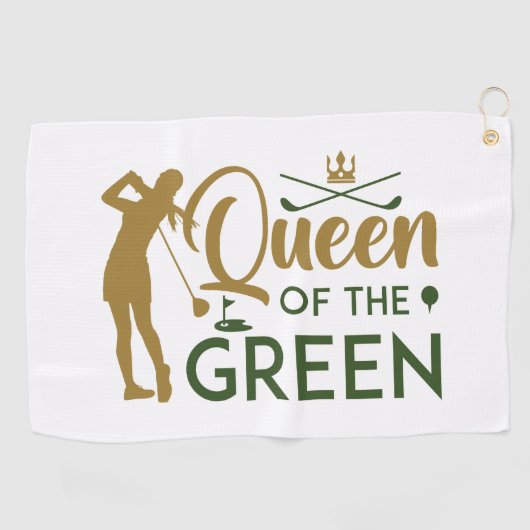 Queen Of The Green Golfhanddoek (Horizontaal)