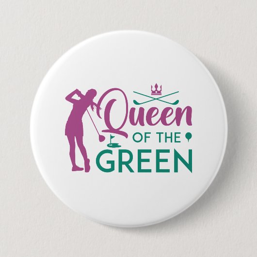 Queen Of The Green Ronde Button 7,6 Cm (Voorkant)