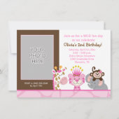 Queen of the Jungle & Friends Invitation d'anniver (Devant)