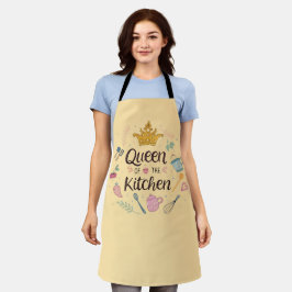 Queen of the Kitchen Charming Design Schort