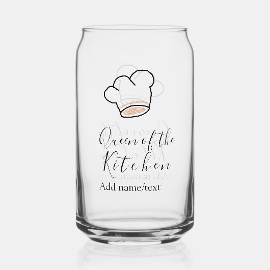 Queen of the kitchen chef cooking add name crown  (Recto)