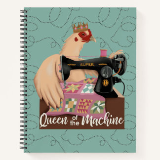 Queen of the Machine Kip Spiraal Notitieboek