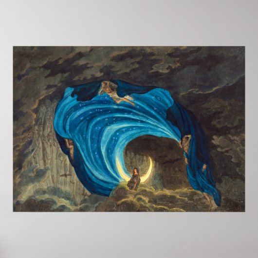 Queen of the Night Scene by Simon Quaglio Poster (Voorkant)