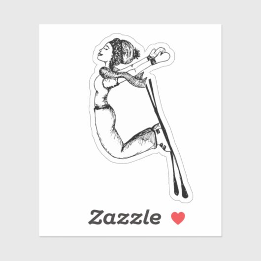 Queen of the Slopes - Sticker (Feuille)