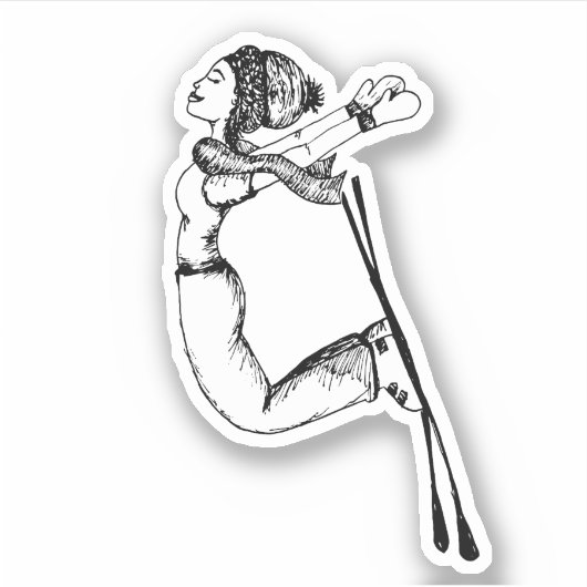 Queen of the Slopes - Sticker (Devant)