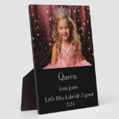 Queen Pageant Plaque Fotoplaat (Zijkant)