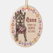 Queen Personnalisée ne sert aucun ornement (Droite)