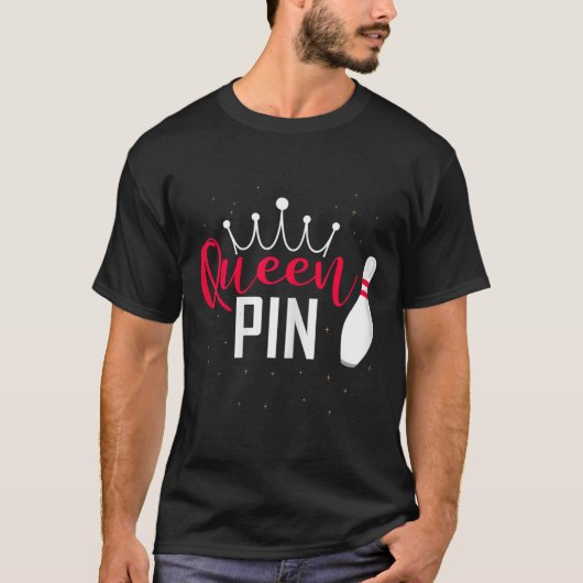 Queen Pin Shirt Bowler Bowling League For Bowling  (Voorkant)