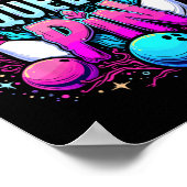 Queen Pin Shirt Bowler Bowling League For Bowling  Poster (Hoek)