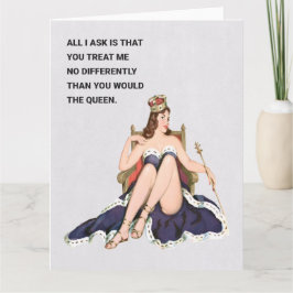 Queen Retro Humor groet Kaart