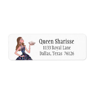 "Queen" Return Address Labels