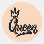 Queen self love cite autocollant carré (Devant)