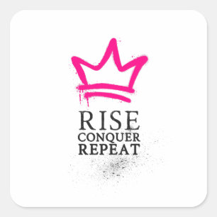 Queen Sticker - Opstaan, Veroveren, Herhalen