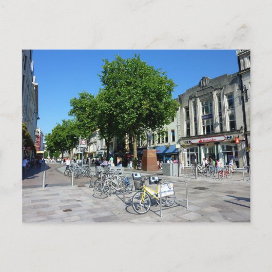 Queen Street Cardiff Briefkaart (Voorkant)