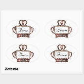 "Queen" Tiara Label Stickers (Vel)