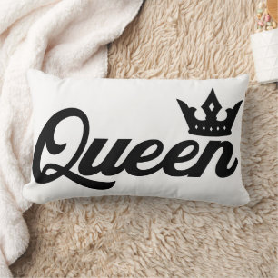 Queen Typography Classy Kussen