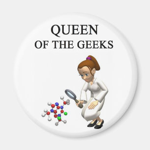 QUEEN van de geeks Magneet