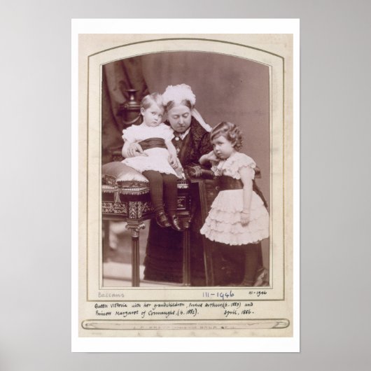 Queen Victoria (1819-1901) met haar kleinkinderen, Poster (Voorkant)