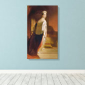 Queen Victoria (door Thomas Sully) Canvas Afdruk (Insitu (Houten vloer))