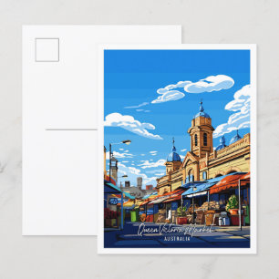 Queen Victoria Market Australië Reizen Briefkaart