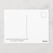 Queen Victoria Memorial, Londen VK Briefkaart (Achterkant)