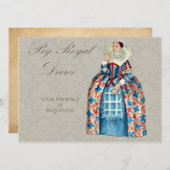 Queen Victoria Royal Invites Kaart (Voorkant / Achterkant)