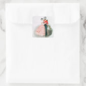 Queen Victoria Vierkante Sticker (Tas)