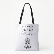 Queen Virgin Mary Pride Canvas tas