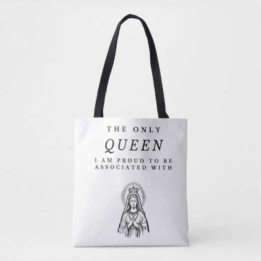 Queen Virgin Mary Pride Canvas tas (Voorkant)