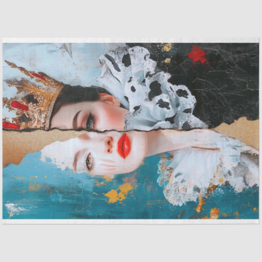 Queen Women's History Maand Decoupage Tissuepapier (Voorkant)