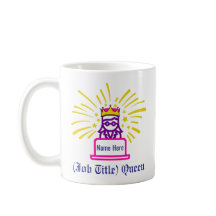 Queen Work Mok gepersonaliseerd cadeau
