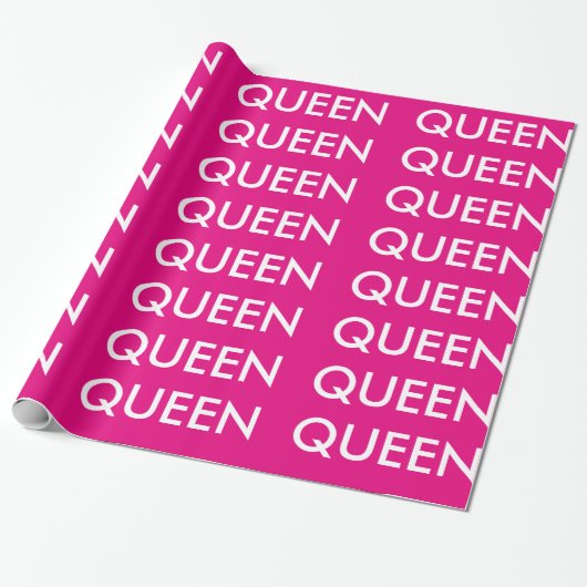 Queen Wrapping paper Cadeaupapier (Uitgerold)