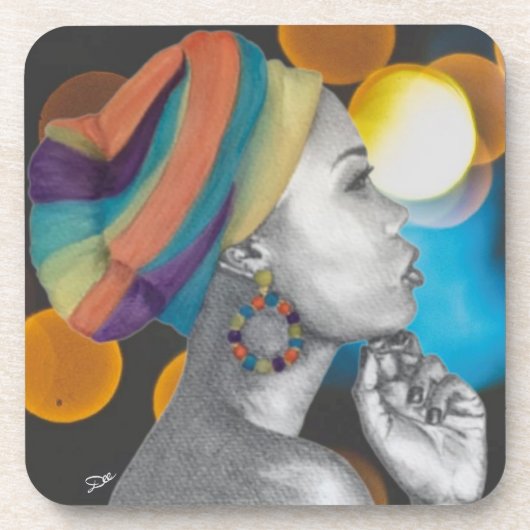 QUÉENCONFIANCE - dessous de verre en plastique dur (Devant)