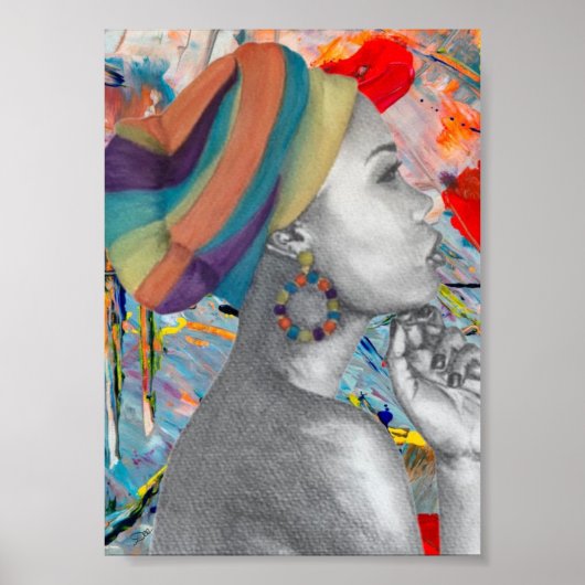 QUEENCONFIDENCE Premium Canvasmatte Poster (5x7) (Voorkant)