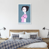 Queenie Canvas Afdruk (Insitu (Slaapkamer))